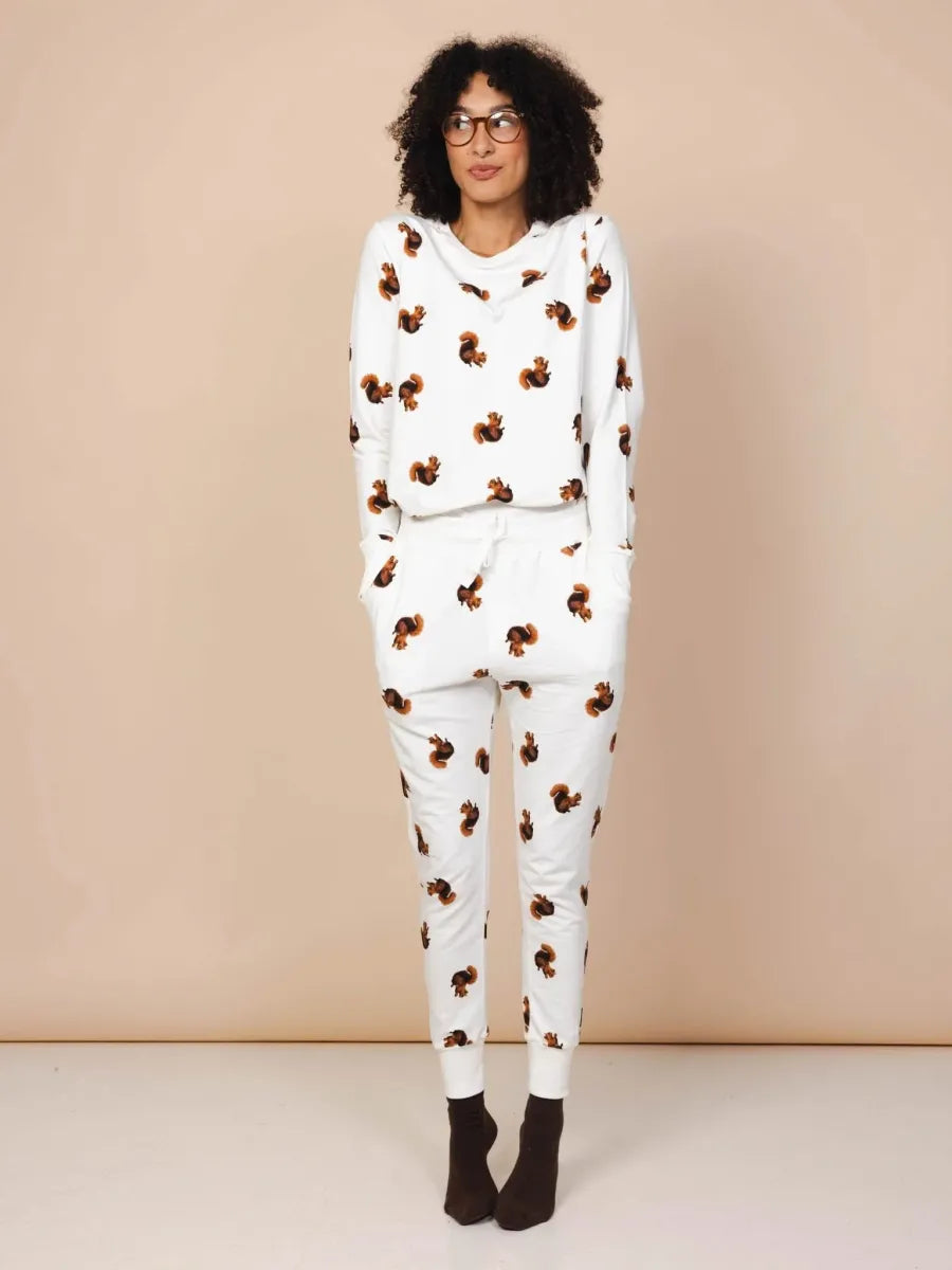 Squirrels Sweater & Pants set Women