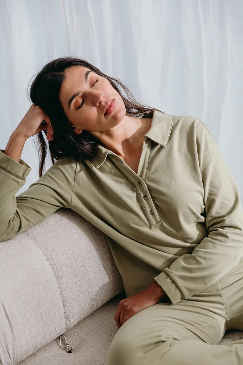 Alice et Maman- Pyjama Kato Sage Green