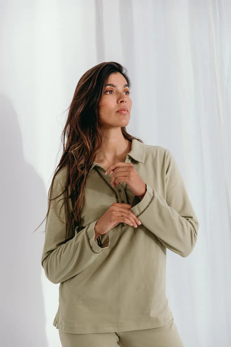 Alice et Maman- Pyjama Kato Sage Green