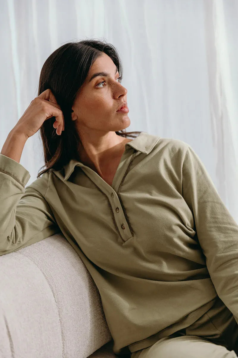 Alice et Maman- Pyjama Kato Sage Green