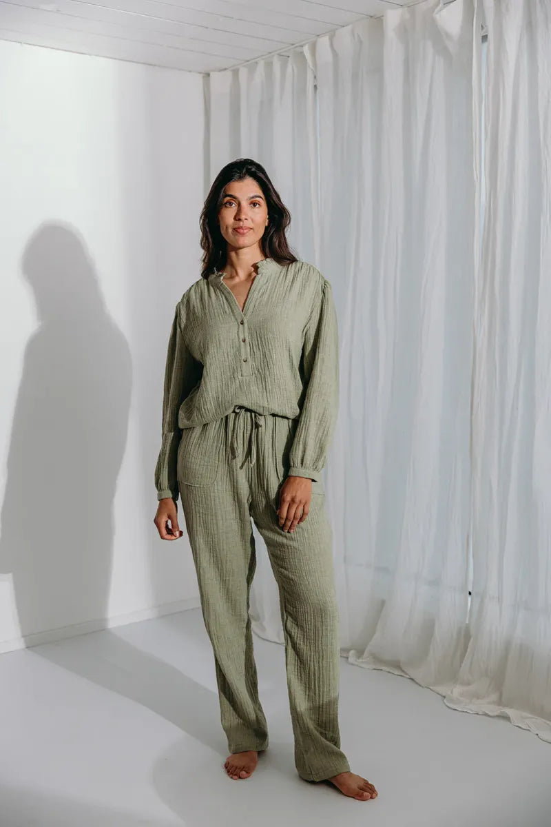 Alice et Maman- Pyjama Kiara Tetra Sage Green