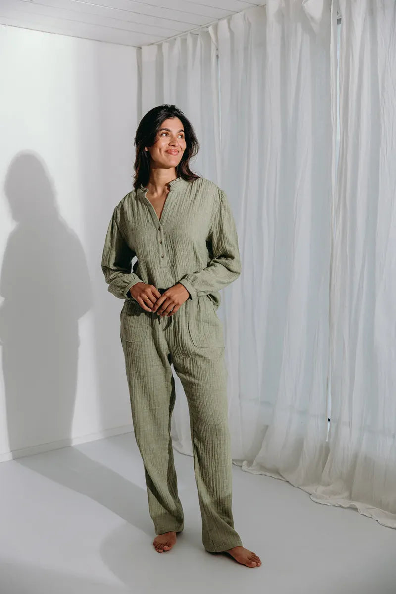 Alice et Maman- Pyjama Kiara Tetra Sage Green