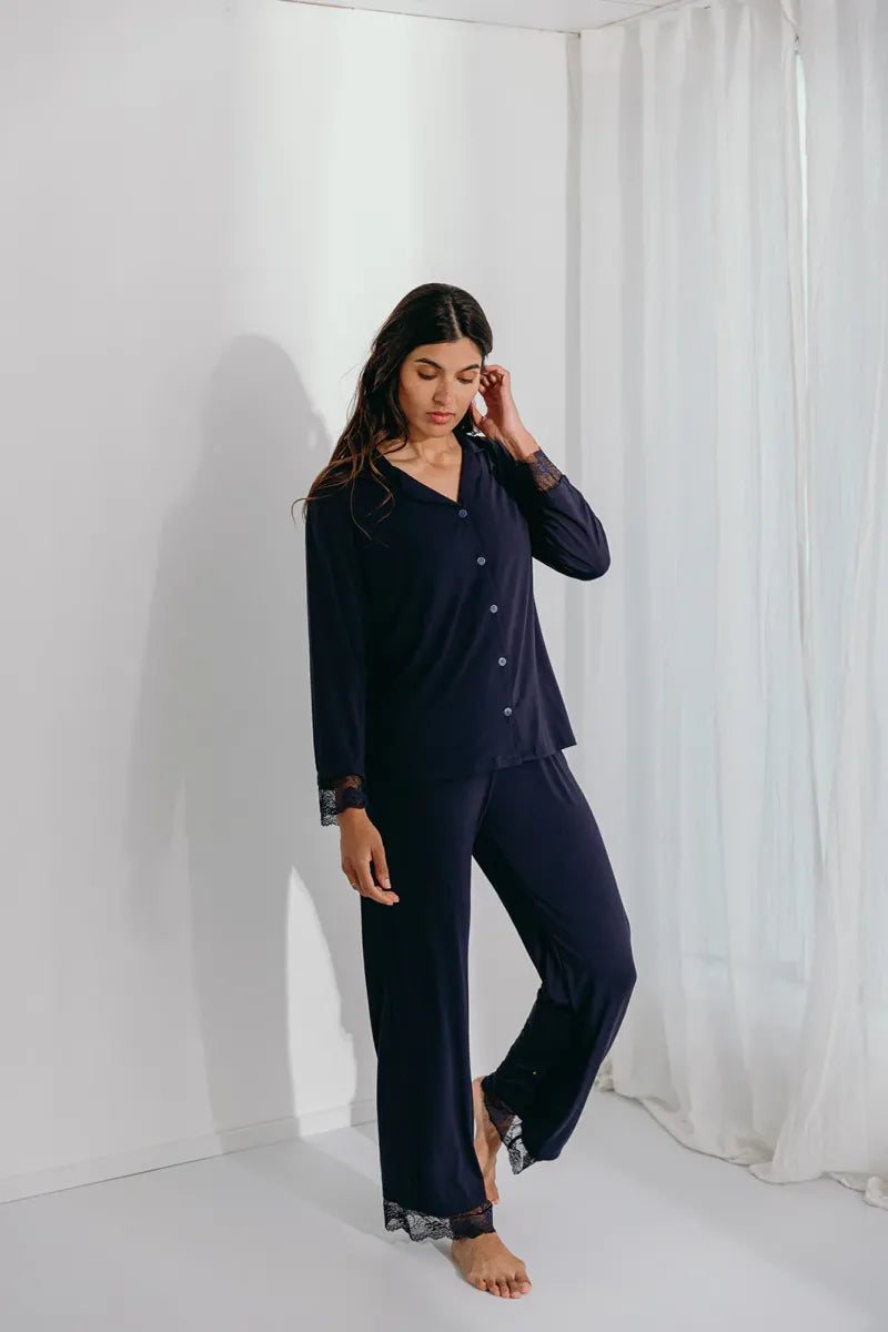 Alice et Maman- Pyjama Jasmine Marine