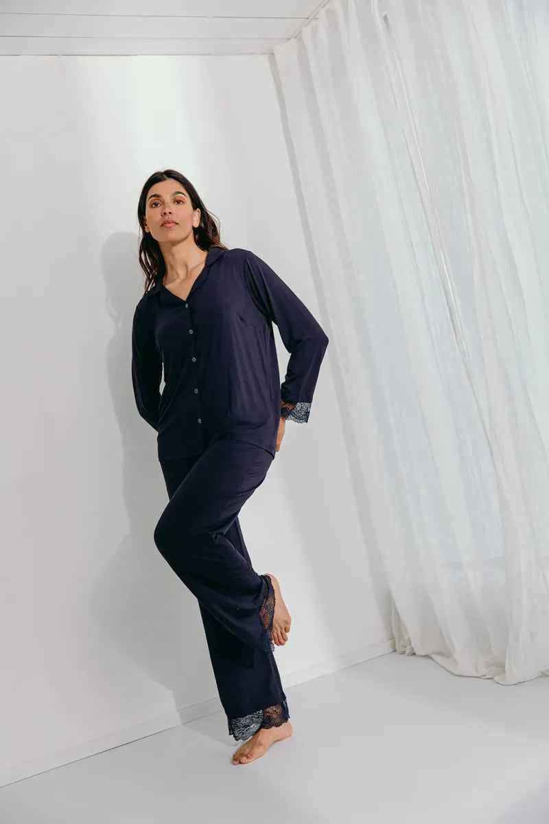 Alice et Maman- Pyjama Jasmine Marine