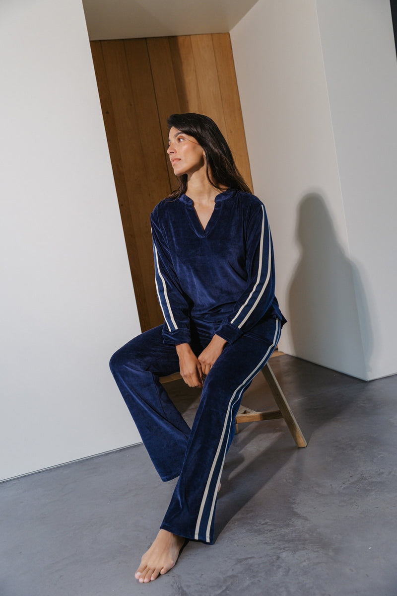 Alice et Maman- Homewear Kate velours marine