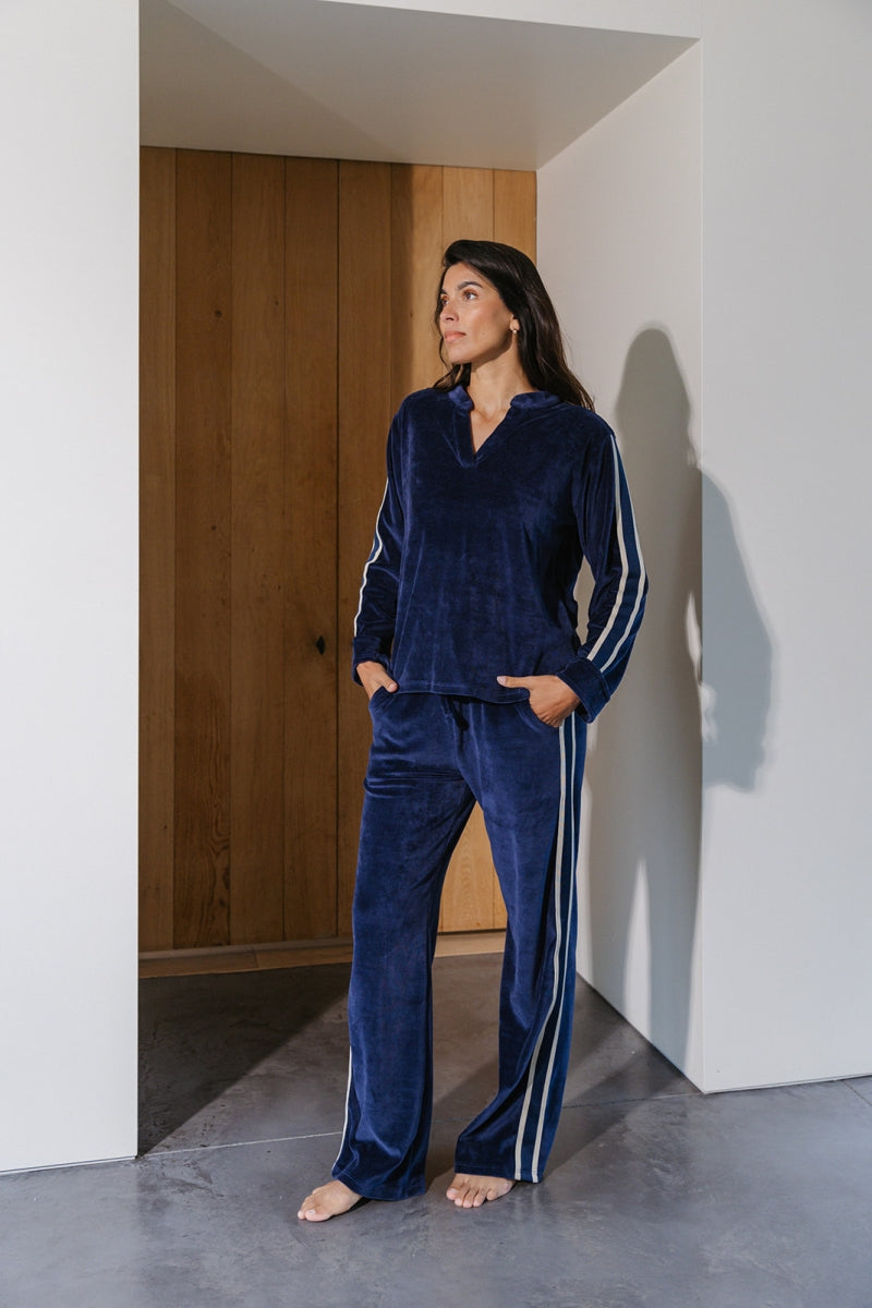 Alice et Maman- Homewear Kate velours marine