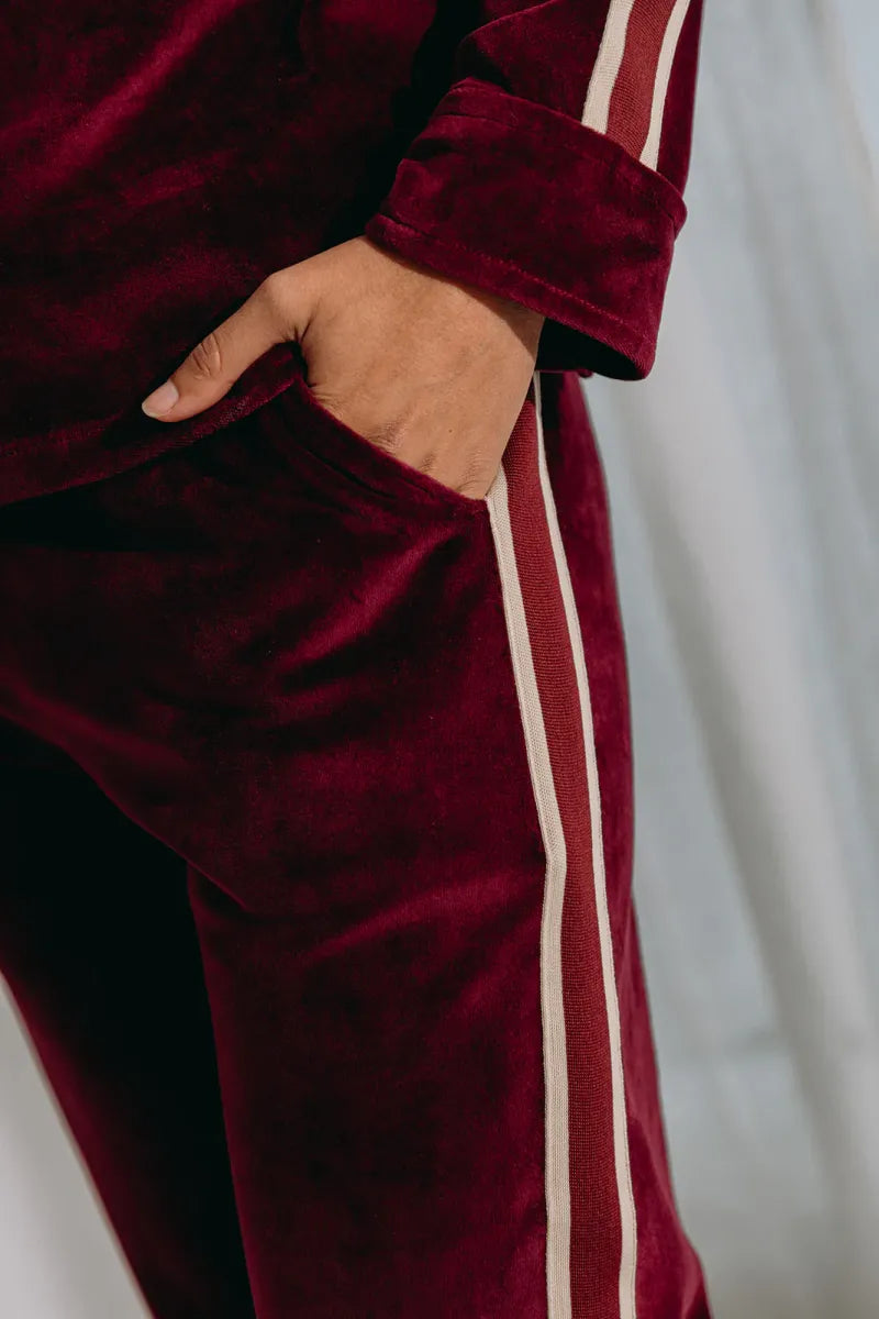 Alice et Maman- Homewear Kate velours plum