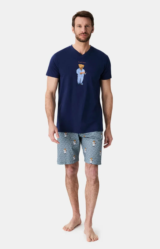 Arthur- Heren Bermuda Esprit Livre Marine