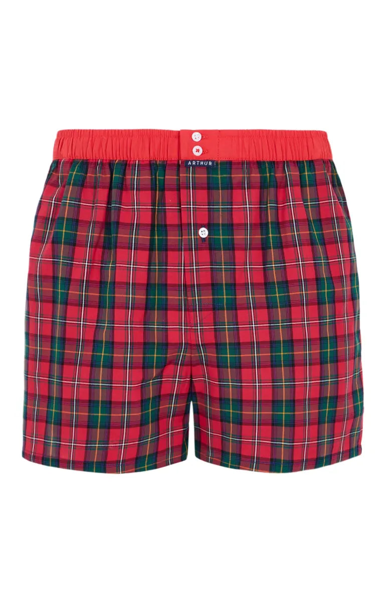 Arthur- Calecon Slip Heren Rood Carreaux