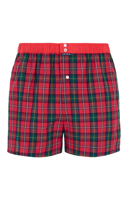 Arthur- Calecon Slip Heren Rood Carreaux