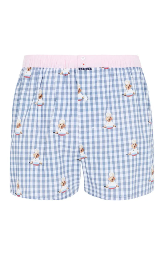 Arthur- Calecon Slip Heren Grijs Roze Chef hond
