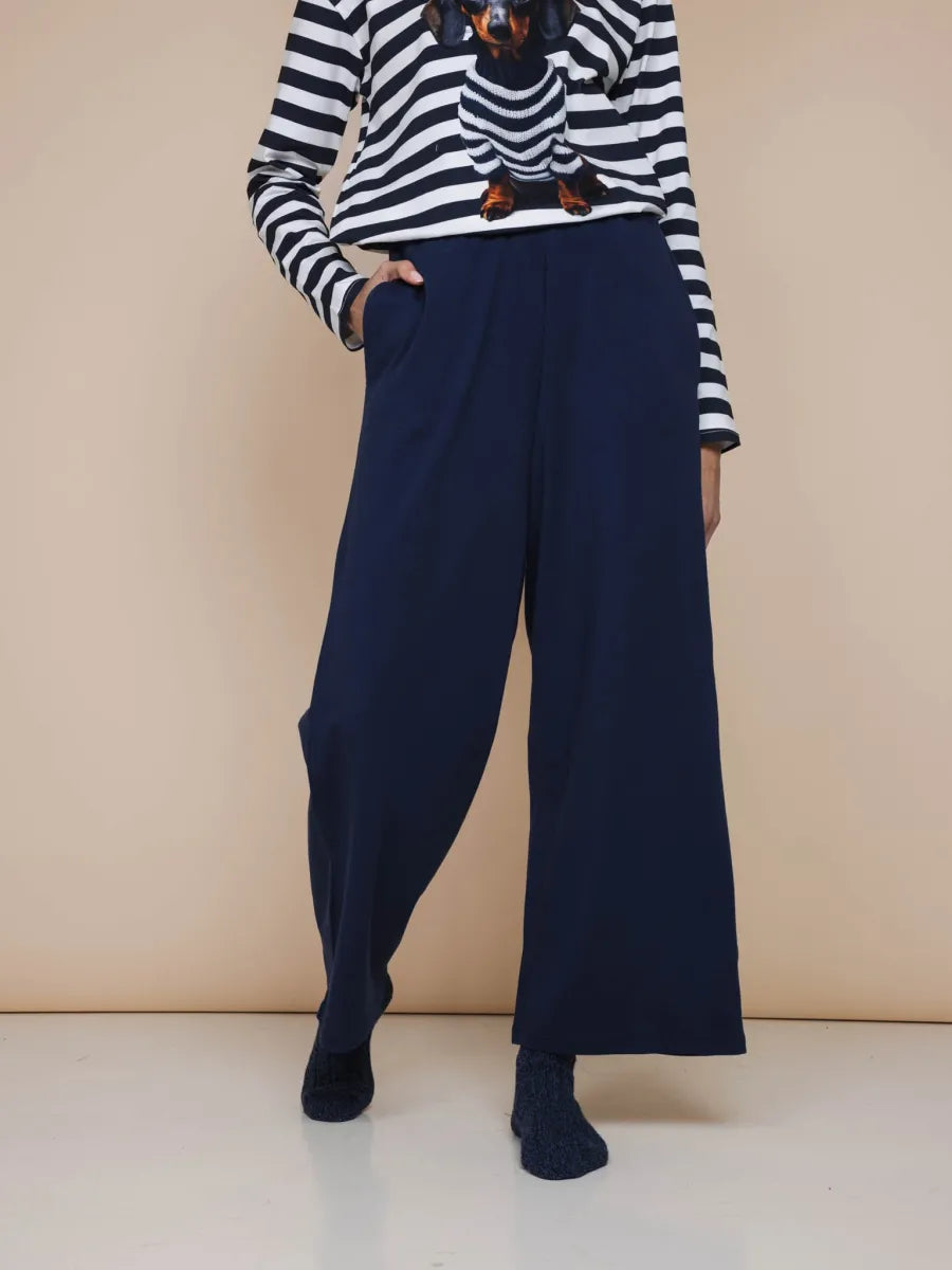 Pierre Cropped T-Shirt & Wijde broek Women