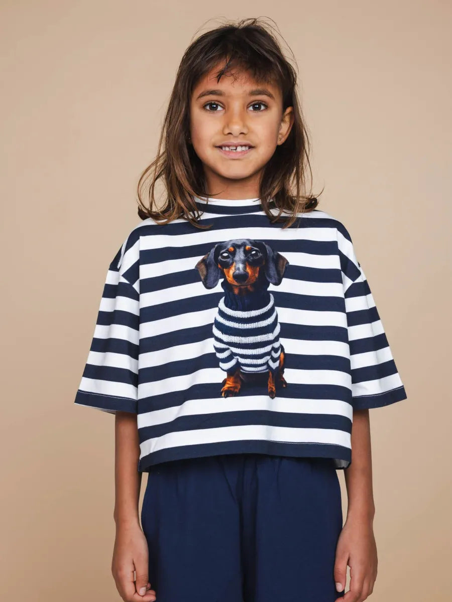 Pierre Cropped T-Shirt & Wijde broek Kids