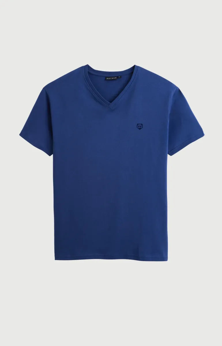 Arthur- Heren Bermuda Romain blauw gestreept