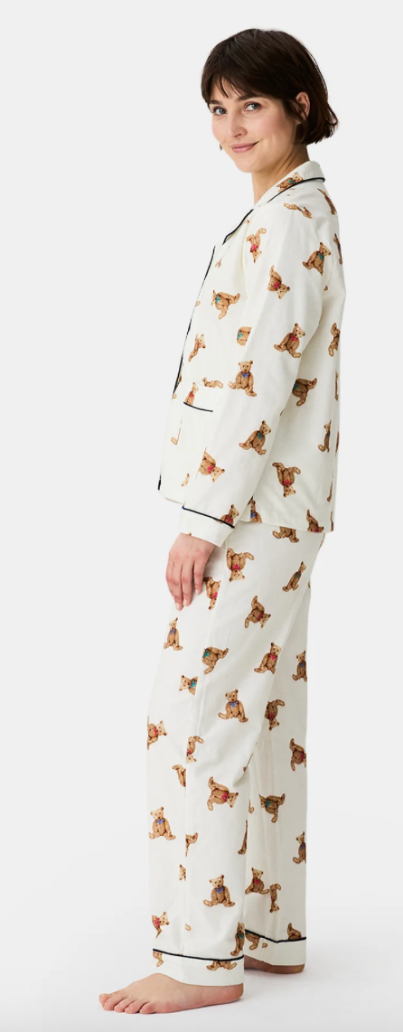 Arthur- Dames Pyjama Knopen Old Teddy