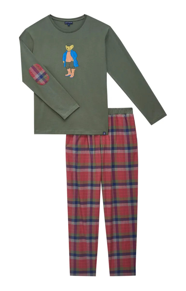 Arthur- Heren Pyjama Mixte Boston Terre