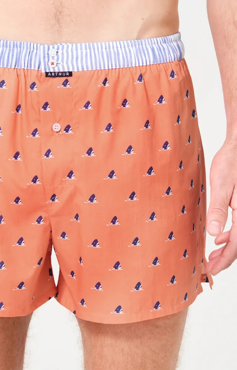 Arthur- Calecon Slip Heren Oranje Haai