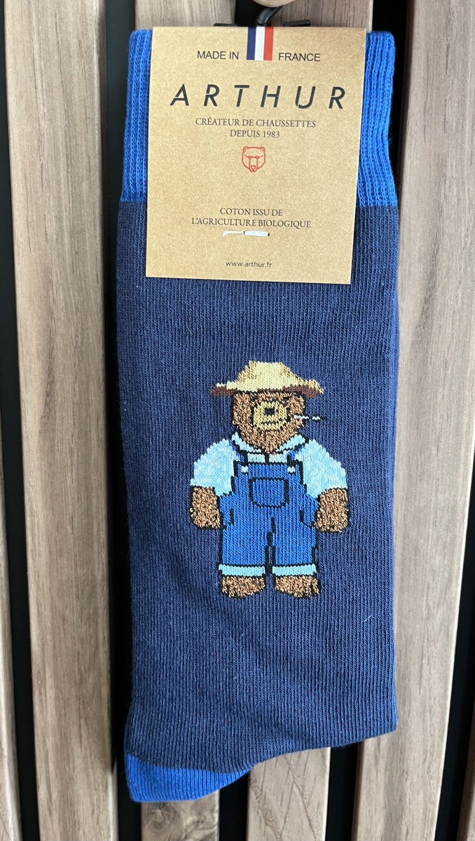 Arthur- Kousen 40/46 Teddy tuinhoed Blauw