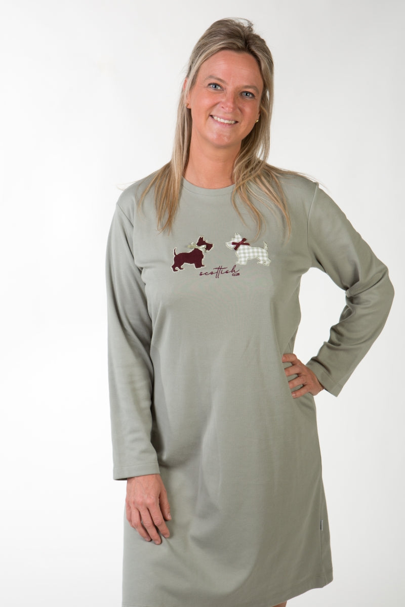 Nightdress Interlock Valentina Muntgroen