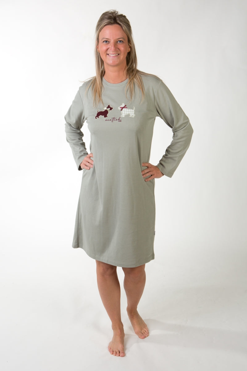 Nightdress Interlock Valentina Muntgroen