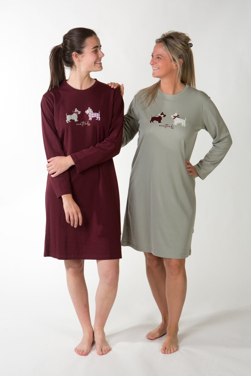 Nightdress Interlock Valentina Muntgroen