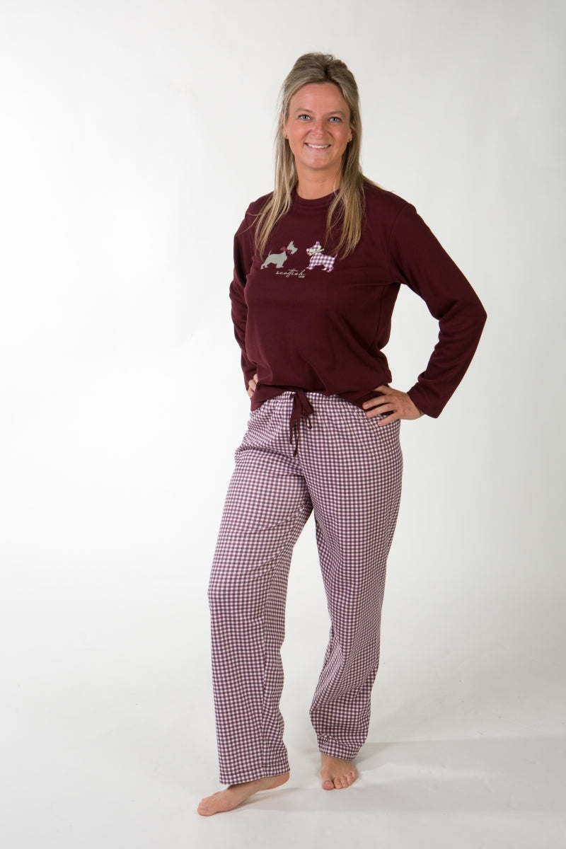 Pyjama Interlock Valentina Bordeaux