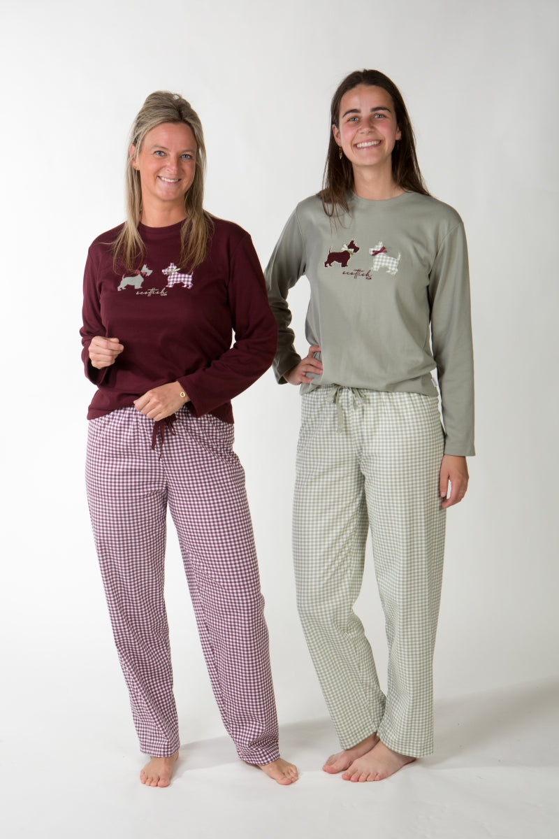 Pyjama Interlock Valentina Muntgroen