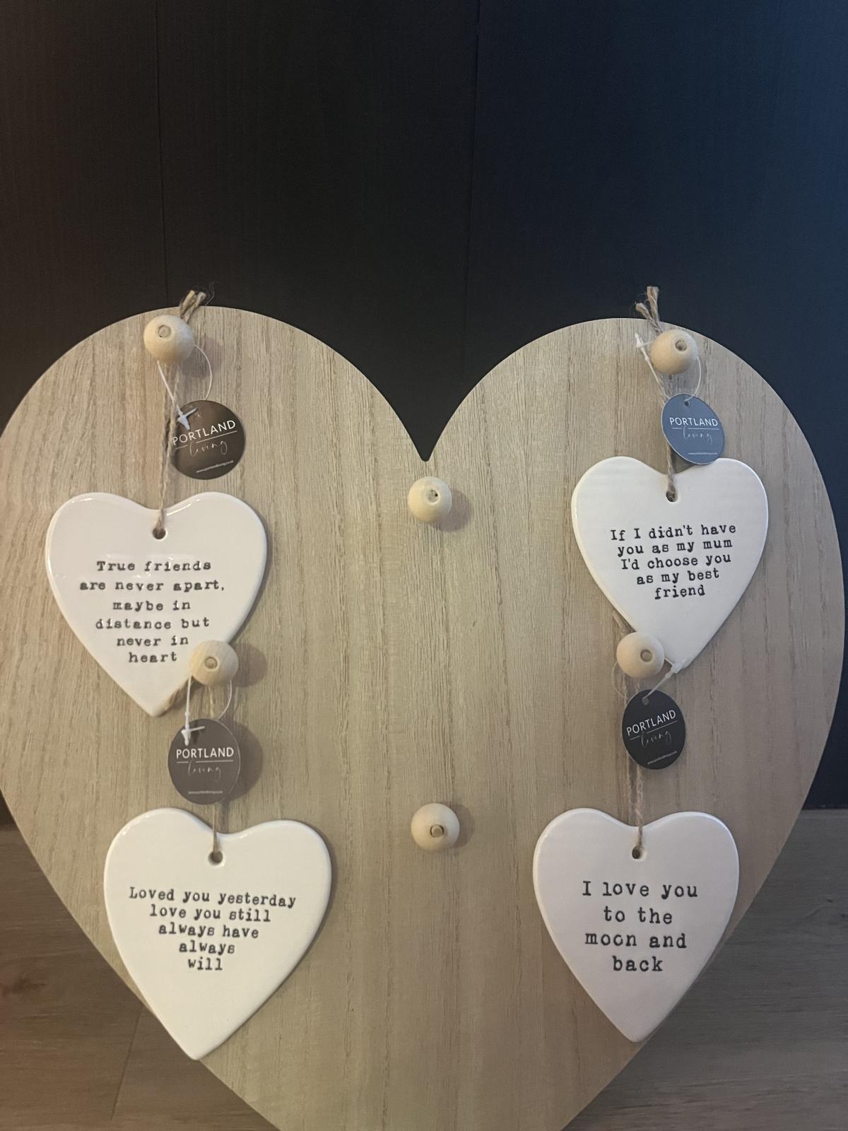 Keramiek hanger hart