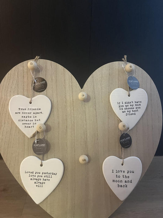 Keramiek hanger hart