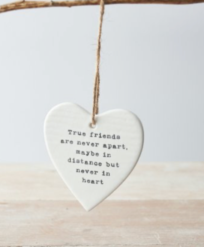 Keramiek hanger hart