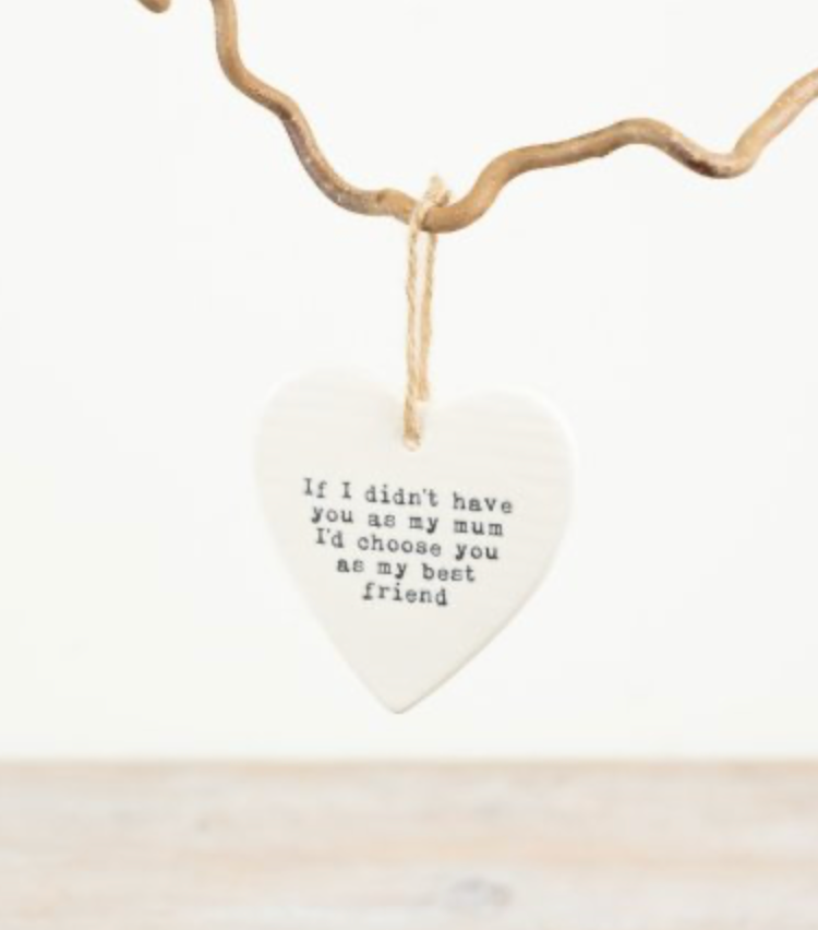 Keramiek hanger hart