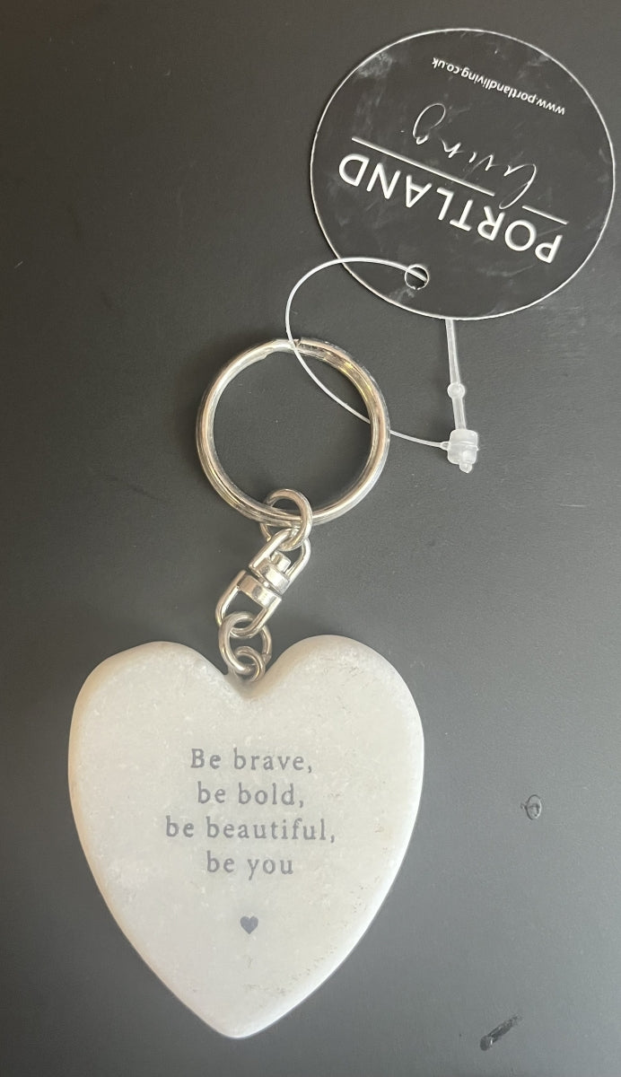 Sleutelhanger marmer hart