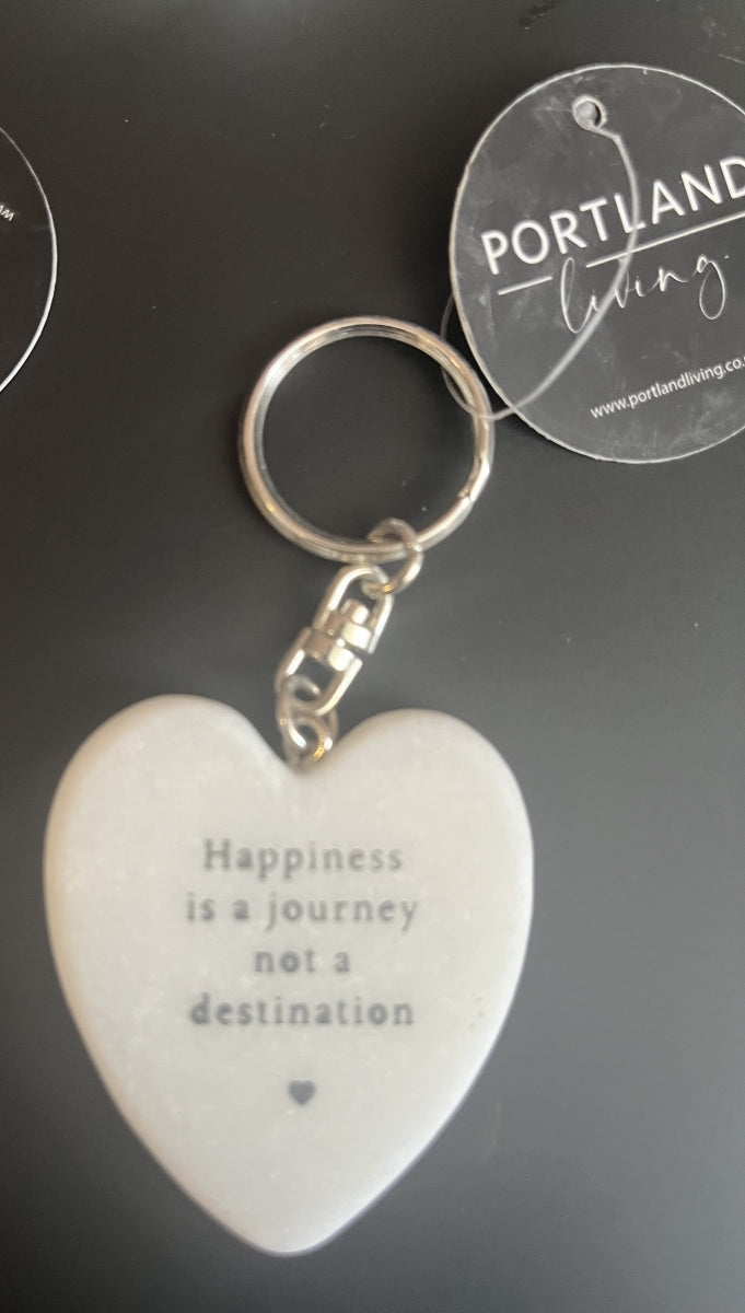 Sleutelhanger marmer hart