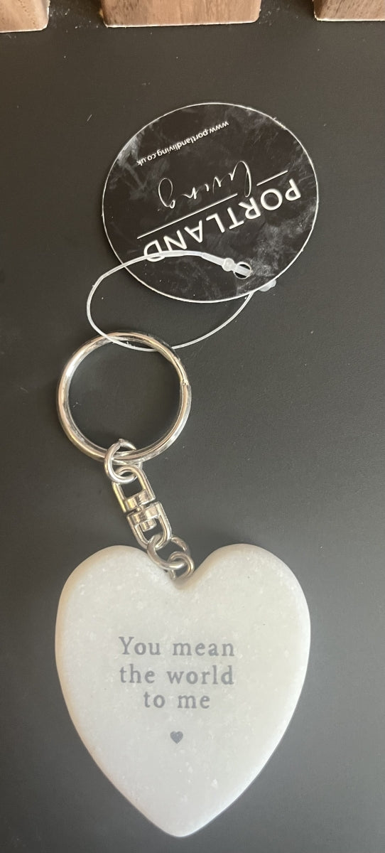 Sleutelhanger marmer hart