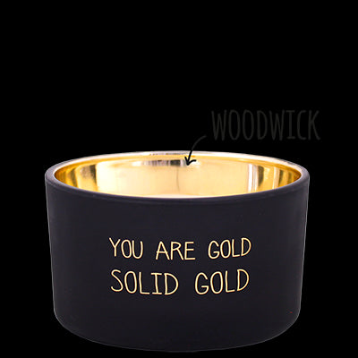 SOJAKAARS ZWART- YOU ARE GOLD Geur Warm Cashmere