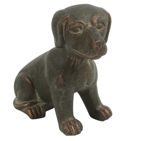 Hond zittend bruin Small