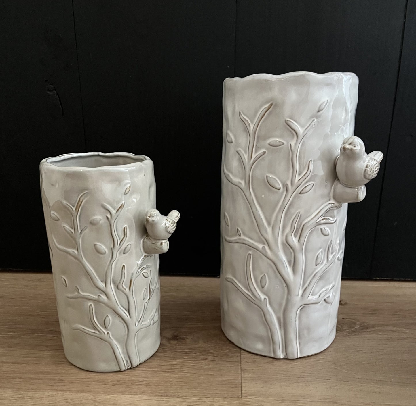Vaas met vogel 17,5 cm