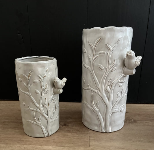 Vaas met vogel 17,5 cm