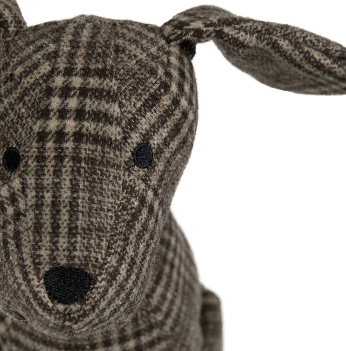 Deurstop Hond zittend ruit 21x16x26 cm