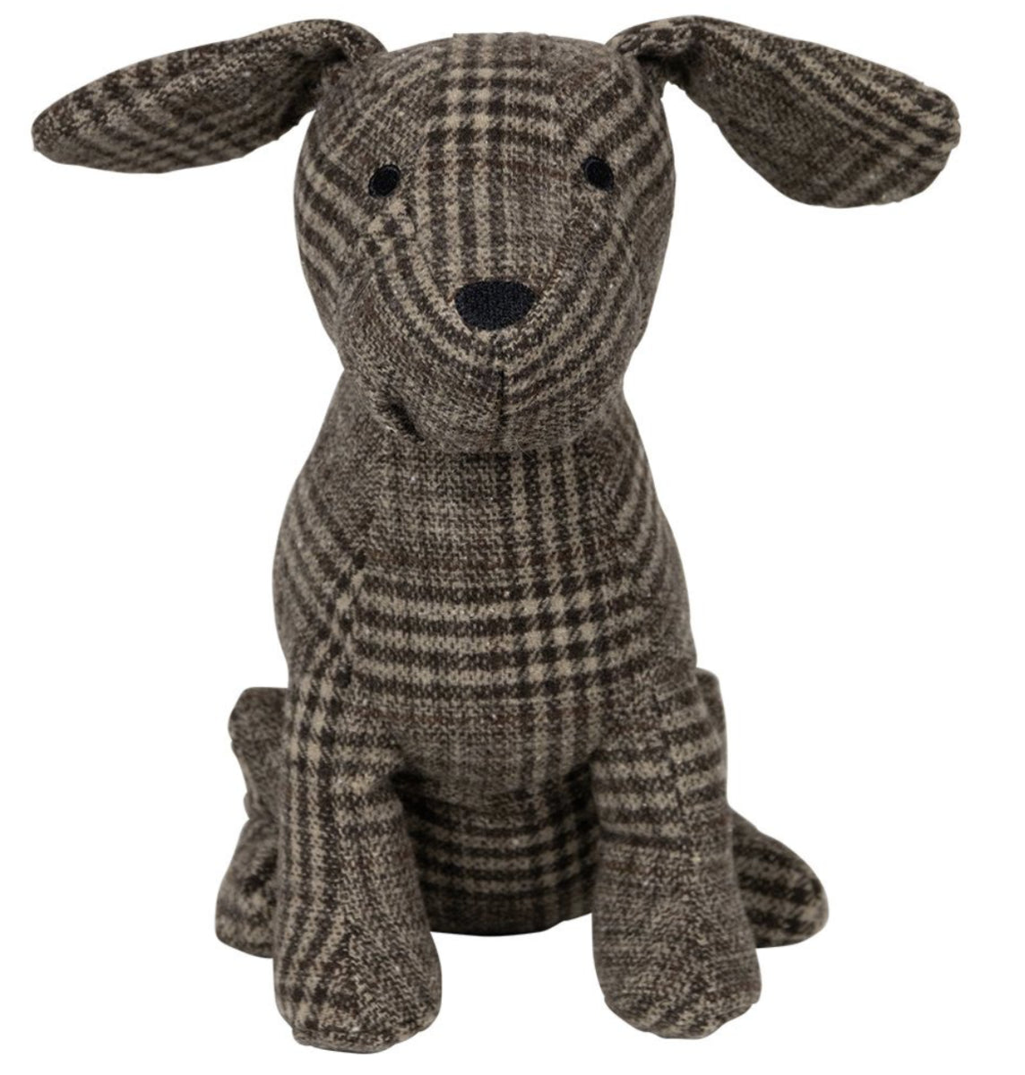 Deurstop Hond zittend ruit 21x16x26 cm