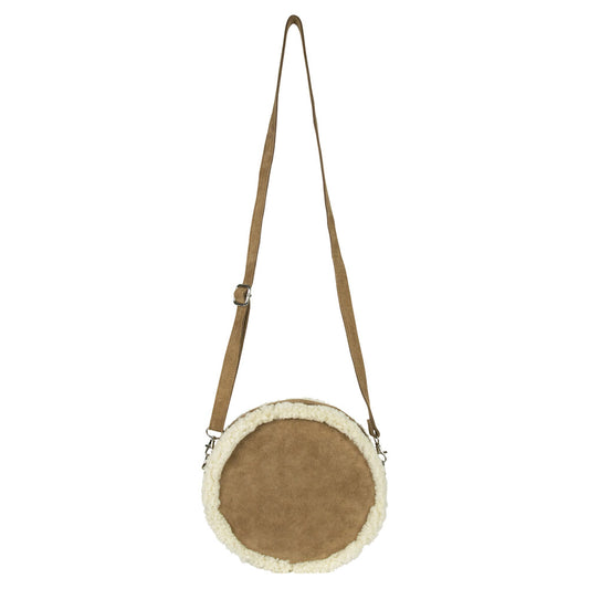 Schaap wit crossbody tas rond