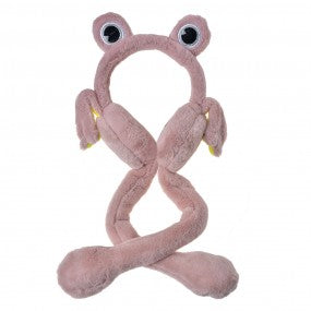 Oorverwarmers Kinderen met beweegbare oren Roze Pluche