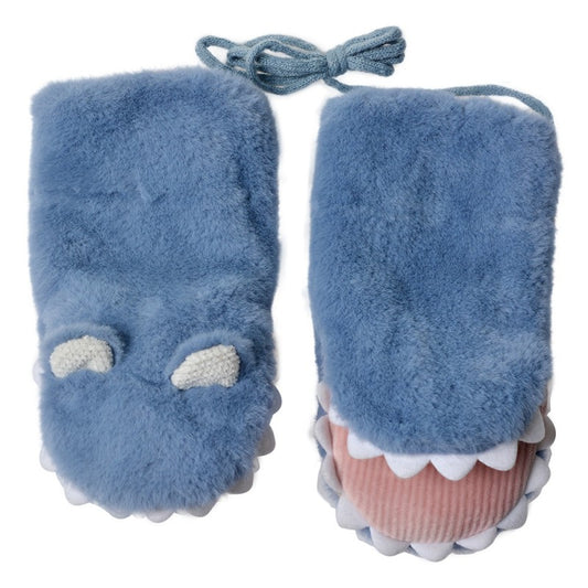 Handschoenen Kinderen 10x20cm Blauw Haai