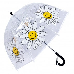 Paraplu Kind Ø 50 cm transparant bloemen