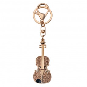Sleutelhanger Viool goudkleurig