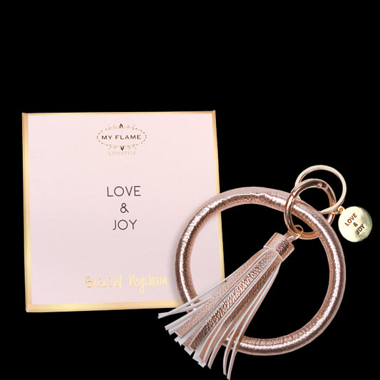 My Flame - Sleutelhanger rosé Love and Joy