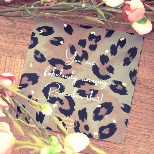 My Flame - Sleutelhanger You are Fabulous Panterprint