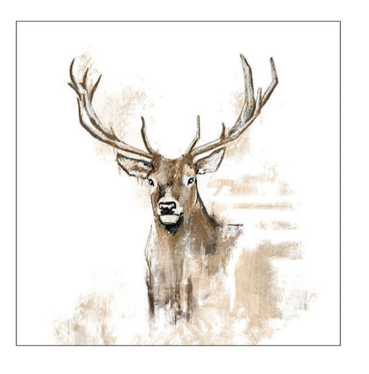 Servetten 33x33cm Hert Gewei