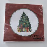 Boltze - Servetten Delight Kerstboom rood wit