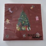 Boltze - Servetten Delight Kerstboom rood